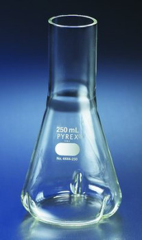 Corning® Pyrex® Baffled Delong Erlenmeyer Shaker Flasks, a Krackeler Value Brand