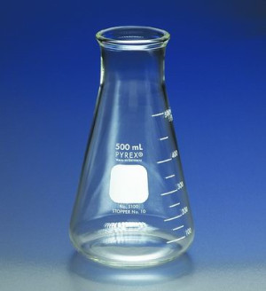 Corning® Pyrex® Wide Mouth Erlenmeyer Flasks