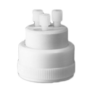 Corning® Pyrex® Three-Hole Mobile Phase Delivery Screw Cap