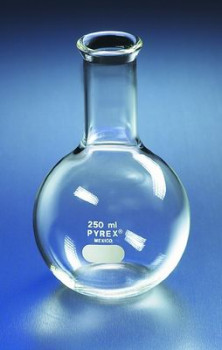Corning® Pyrex® Flat-Bottom Boiling Flasks with Tooled Mouth