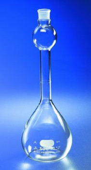 Corning® Pyrex® Volumetric Mixing Flasks with ST Stopper, Class A