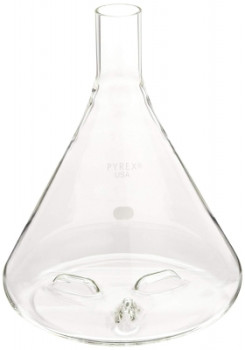 2800mL Corning® Pyrex® Baffled Fernbach Culture Flasks with Delong-Style Neck