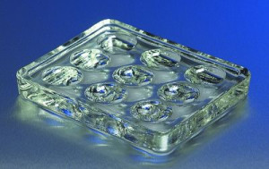 Corning® Pyrex® 9 Depression Glass Spot Plates