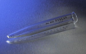 Corning® Pyrex® Conical Centrifuge Tubes with Beaded Rim, Black Graduations