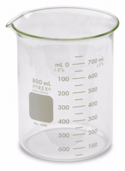 Low Form Corning 1000-600 PYREX Griffin Beakers 600 ml pack of 6 