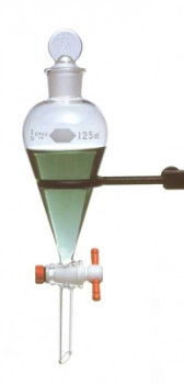 Kimax® Squibb Separatory Funnels with ST Stopper and PTFE Stopcock