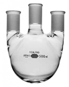 Kimax® Distilling Flasks with Three Vertical Necks