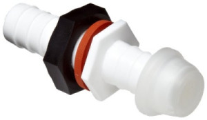 Nalgene™ Barbed Polypropylene Bulkhead Fittings