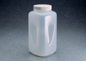 Nalgene™ Large Square Wide-Mouth HDPE Bottle
