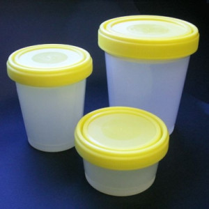Large Capacity Sample Containers with Screw Cap