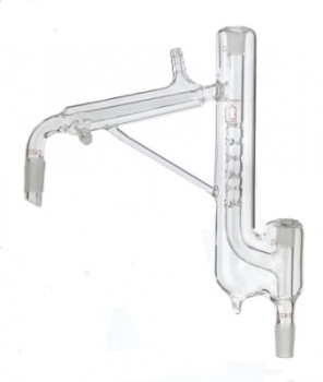 Vigreux Distillation Head, Vacuum Jacketed with Condenser &amp; Thermometer Joints