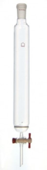 Glass Columns with Fritted Disc, PTFE Stopcock Plug, and Rotaviss® Joint