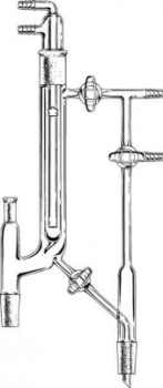 Variable Reflux Distillation Head with Glass Plugs