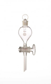 Kontes® Squibb Separatory Funnels with ST Joints and Glass Plug