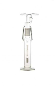 DWK Life Sciences (Kimble) Tall Form Gas Washing Bottle with Full Length Joint with Hooks and Fritted Cylinder