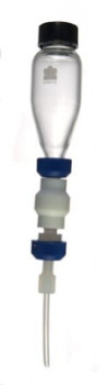 Kontes® Glass Microscale Separatory Funnel with Open-Top Screw Cap