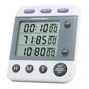 Traceable® Three-Line Alarm Timer