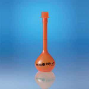 VITLAB® Light-Shielding Volumetric Flask with Screw Cap, Class A