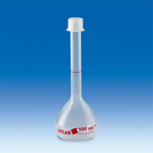 VITLAB® Volumetric Flasks with Screw Caps, Class B