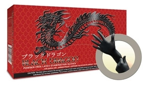 Microflex® Black Dragon® Latex Gloves