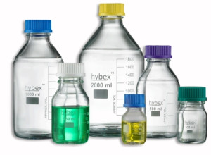 Hybex™ Glass Media Bottles