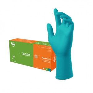 PowerForm® S6 Extended Cuff Heavy Duty Nitrile Exam Gloves