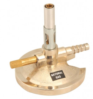 Eisco Micro Bunsen Burner with Flame Stabilizer for Mixed &amp; Natural Gas, LPG