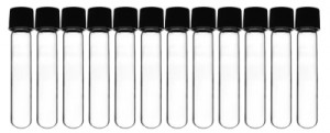 Eisco Round Bottom Test Tubes with Screw Cap, a Krackeler Value Brand