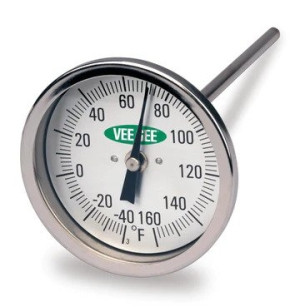 Dial Thermometers, 3" Diameter