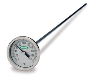 Soil and Compost Dial Thermometers, Long Stem