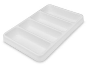 Shallow 4 Slot Drawer Organizer